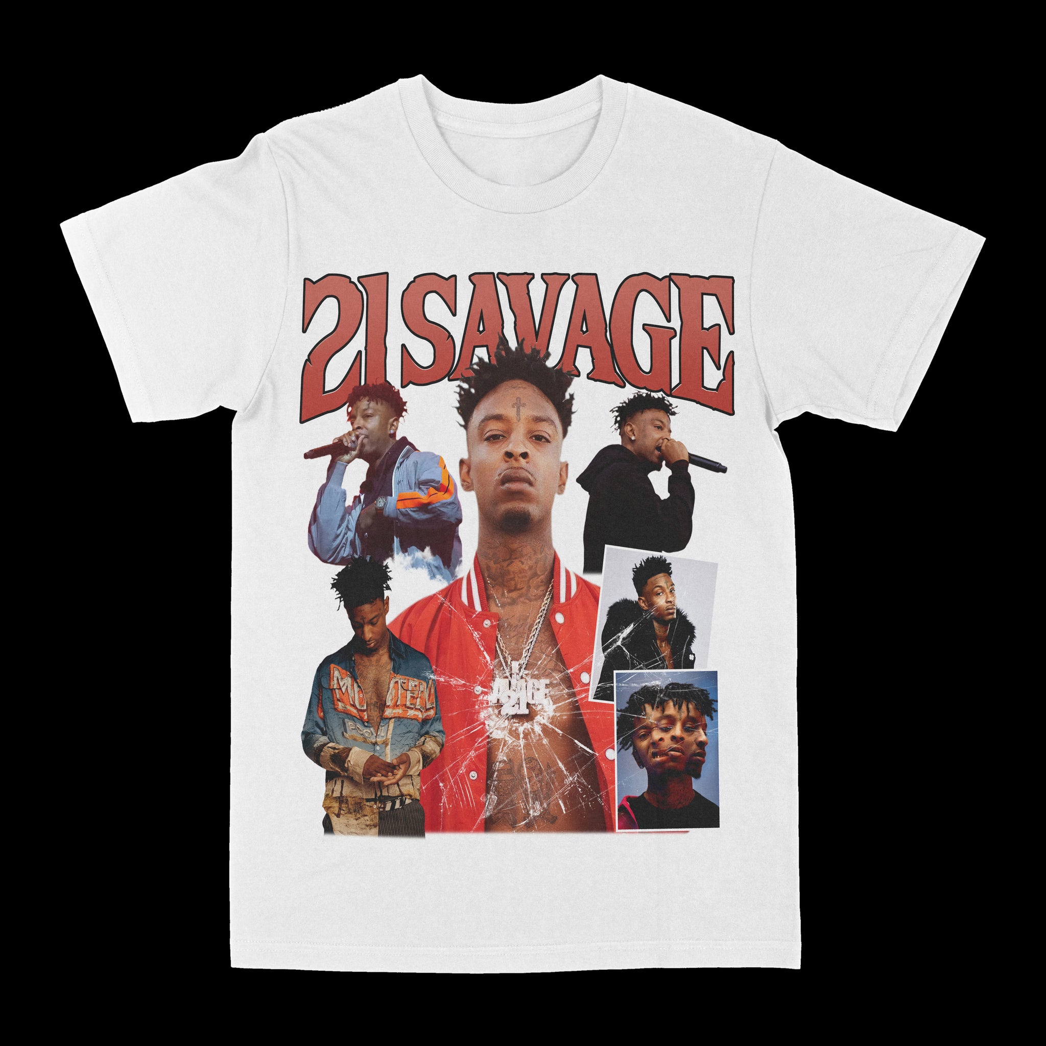 21 Savage "Broken Glass" Graphic Tee