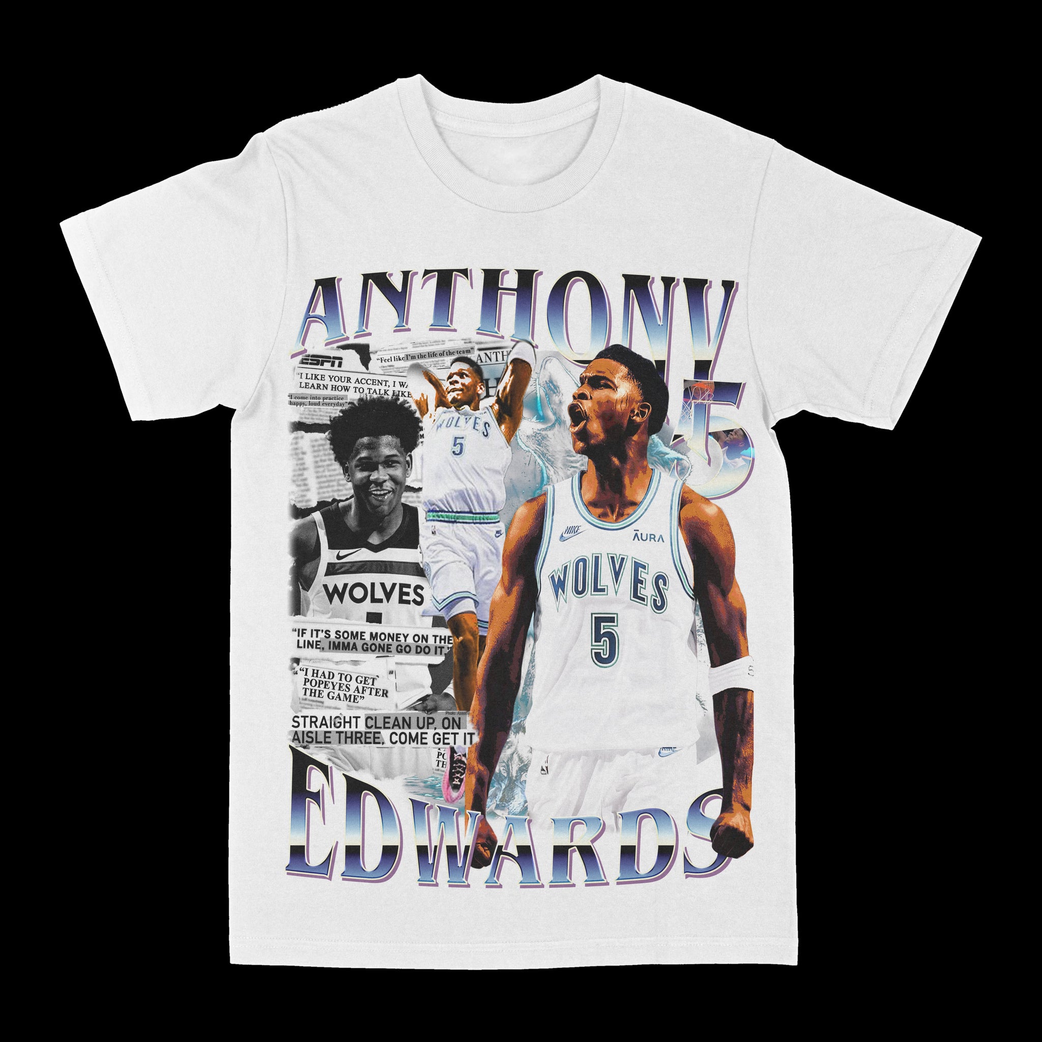 Anthony Edwards "Newspaper" Graphic Tee