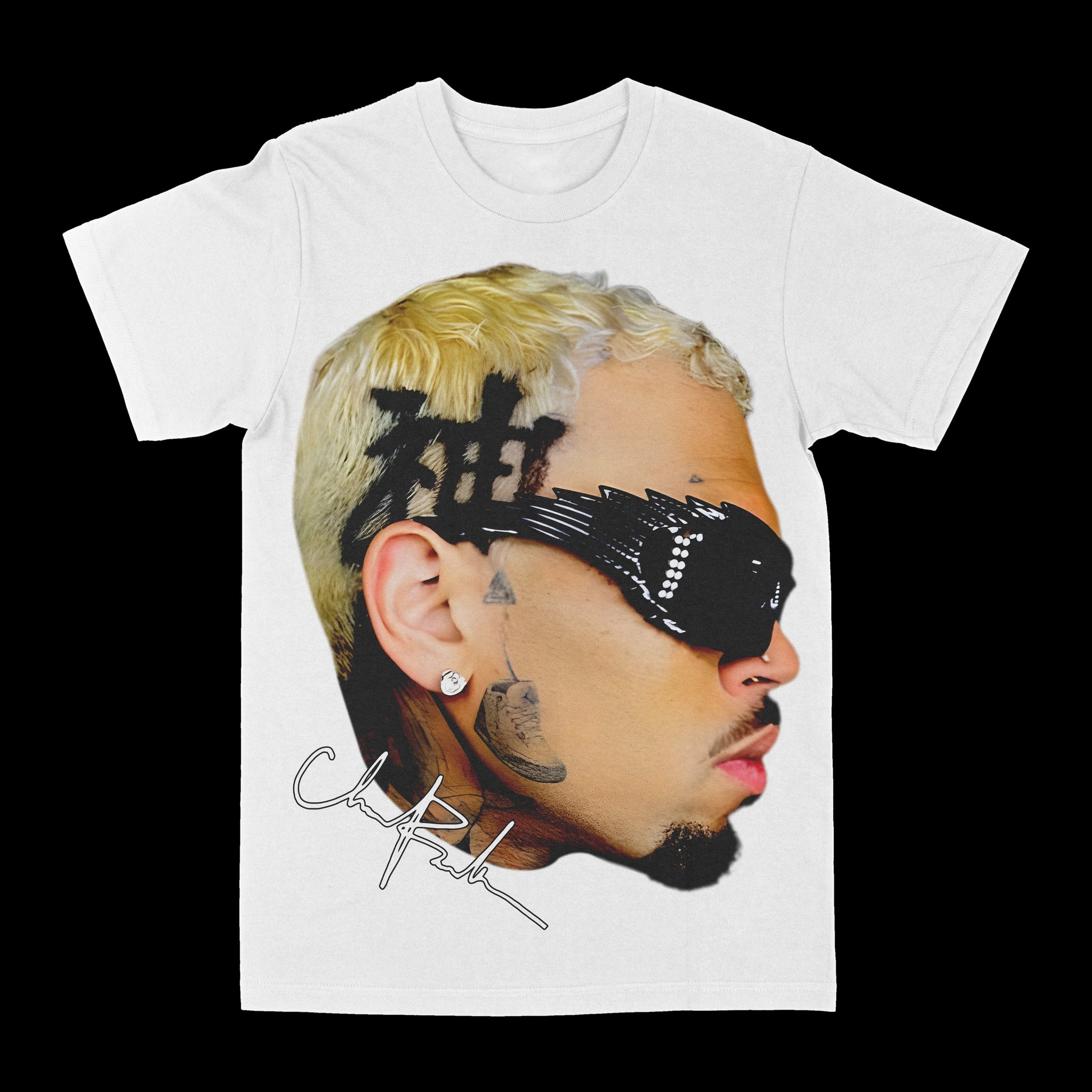 Chris Brown "Shades" Big Face Graphic Tee