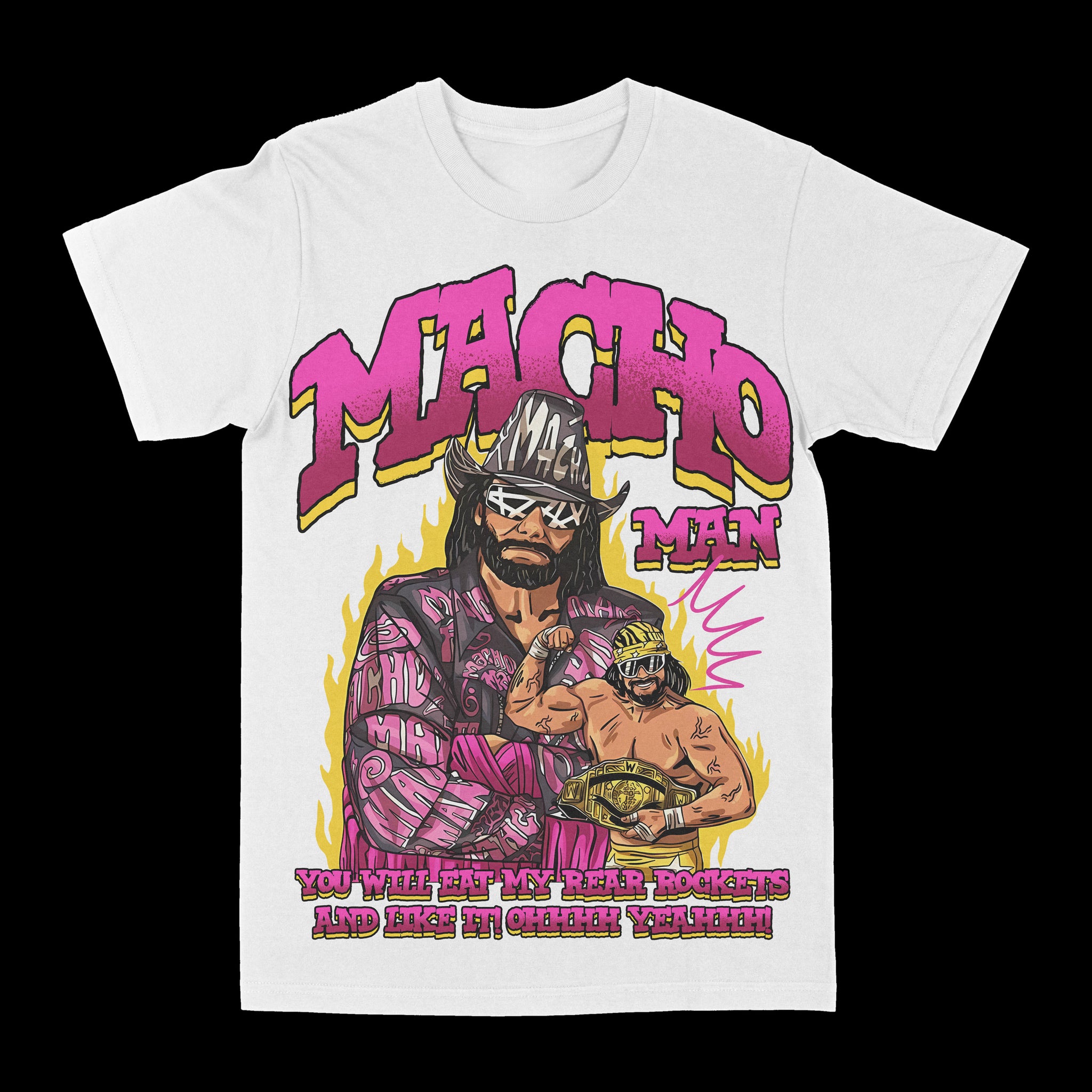 Macho Man "Rear Rockets" Graphic Tee