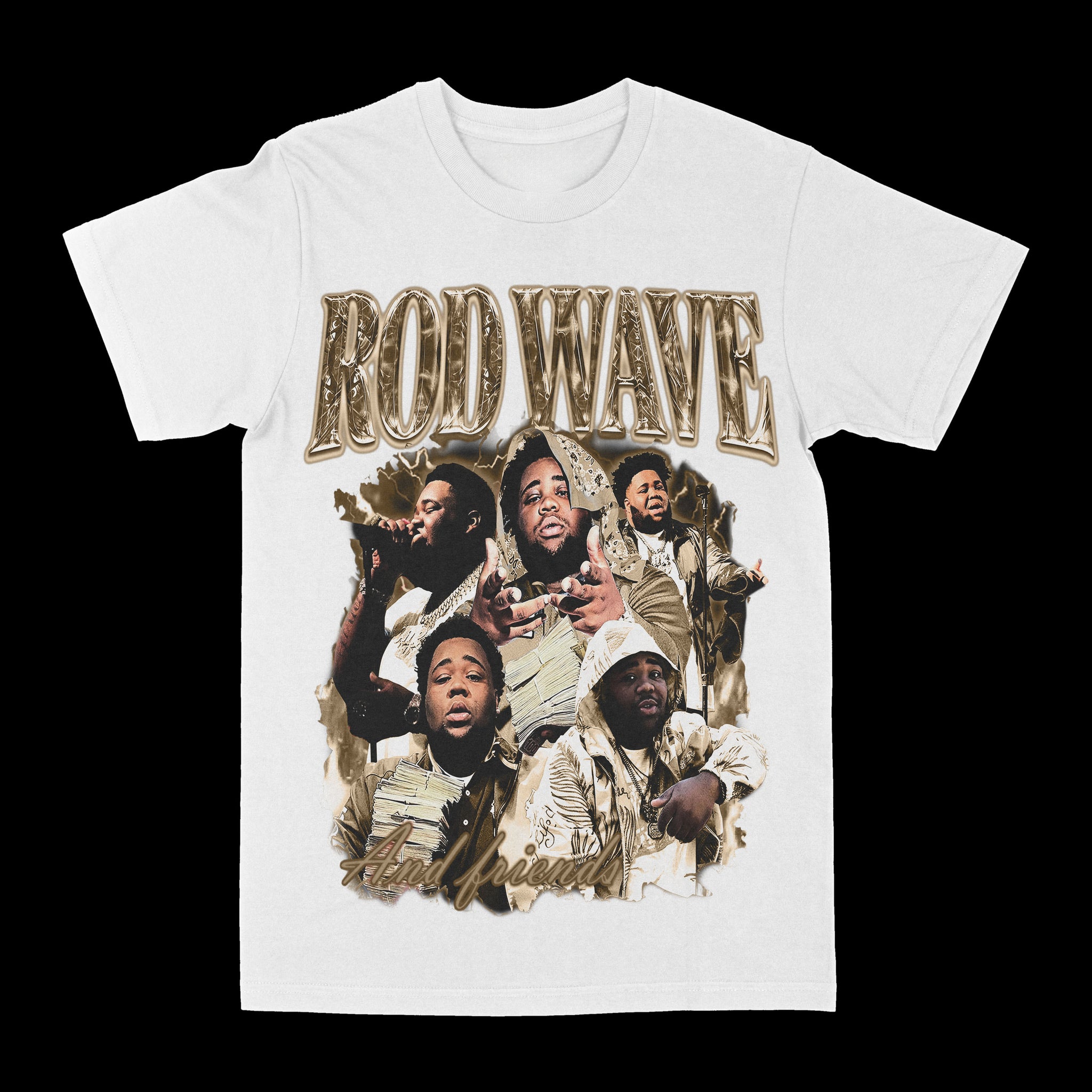 Rod Wave & Friends White Graphic Tee