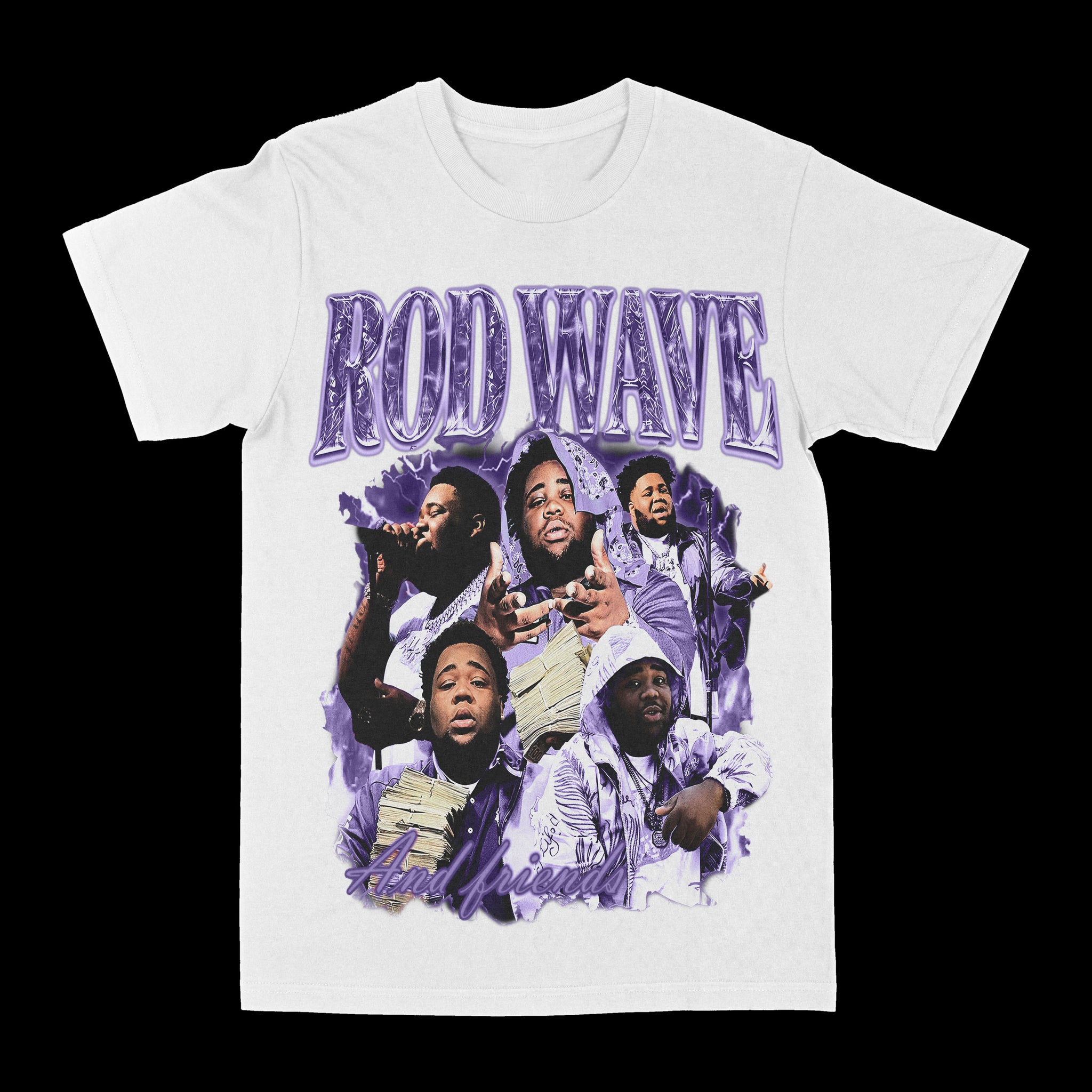 Rod Wave & Friends White Graphic Tee